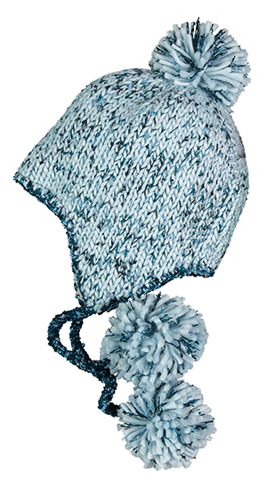 Snowfall Girls Speckled Knit Peruvian - Kids Winter Clearance